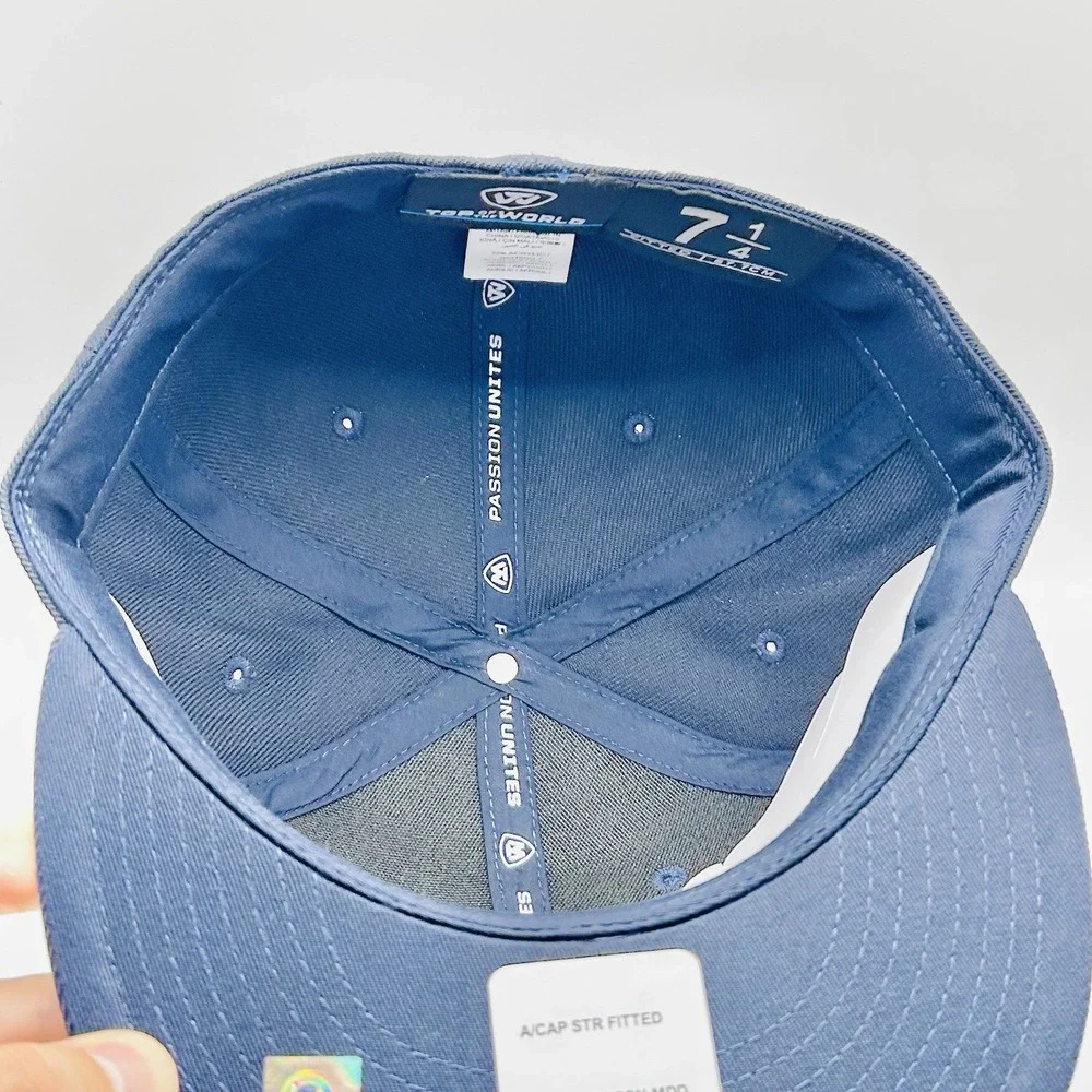 Penn State Nittany Lions Top of the World Logo Fitted Hat Cap 7 1/4 NCAA Blue